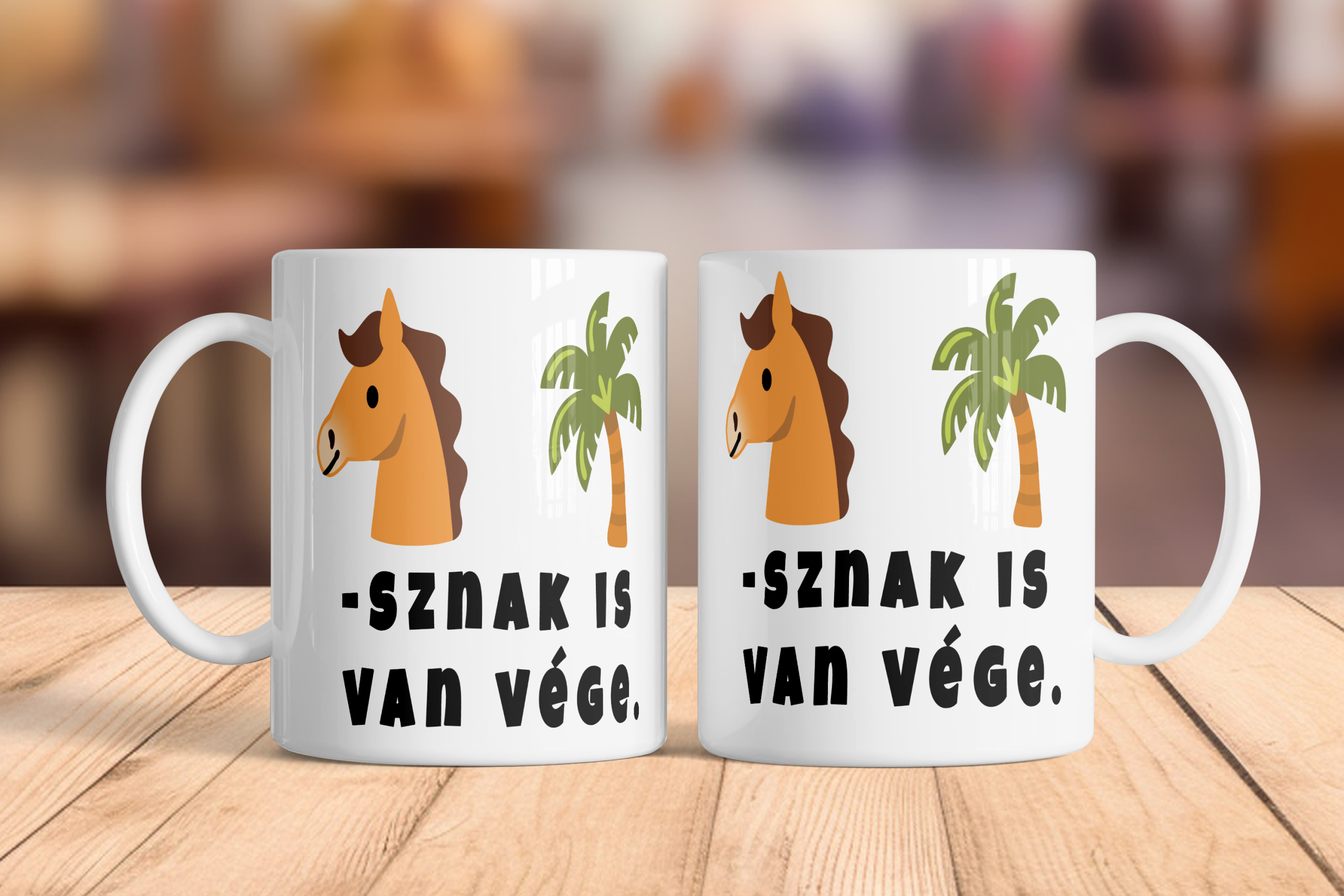 Ló sz*nak is van vége bögre kerámia 3 dl fehér „Ló sz*nak is van vége”
