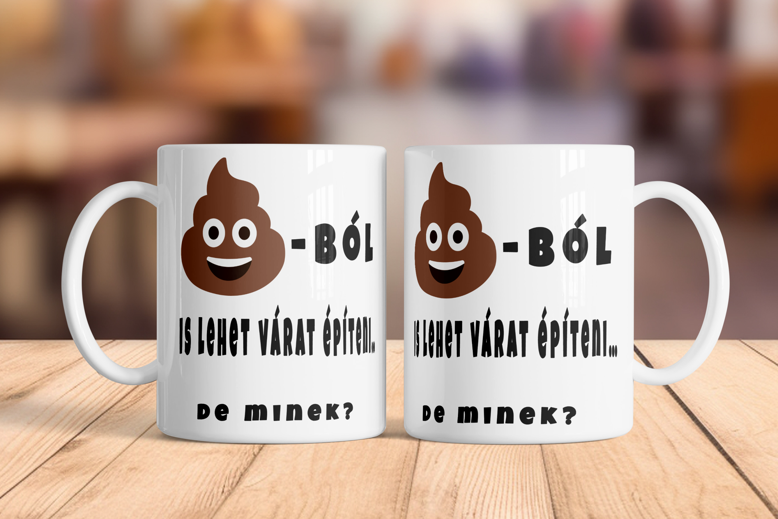 Várat építeni bögre kerámia 3 dl fehér „💩-ból is lehet várat építeni, de minek?”
