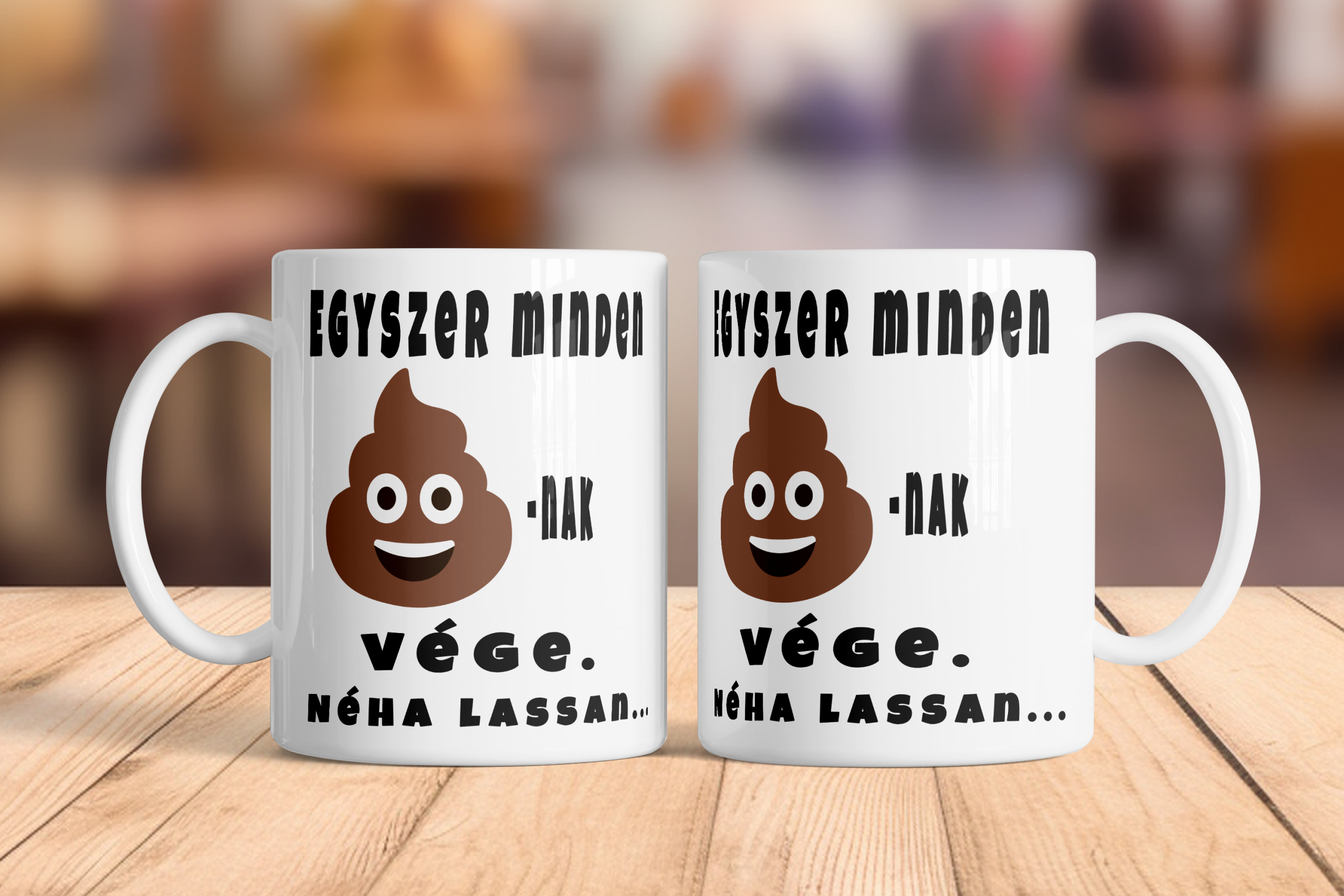 Egyszer mindennek vége bögre kerámia 3 dl fehér „Egyszer mindennek vége, néha lassan”