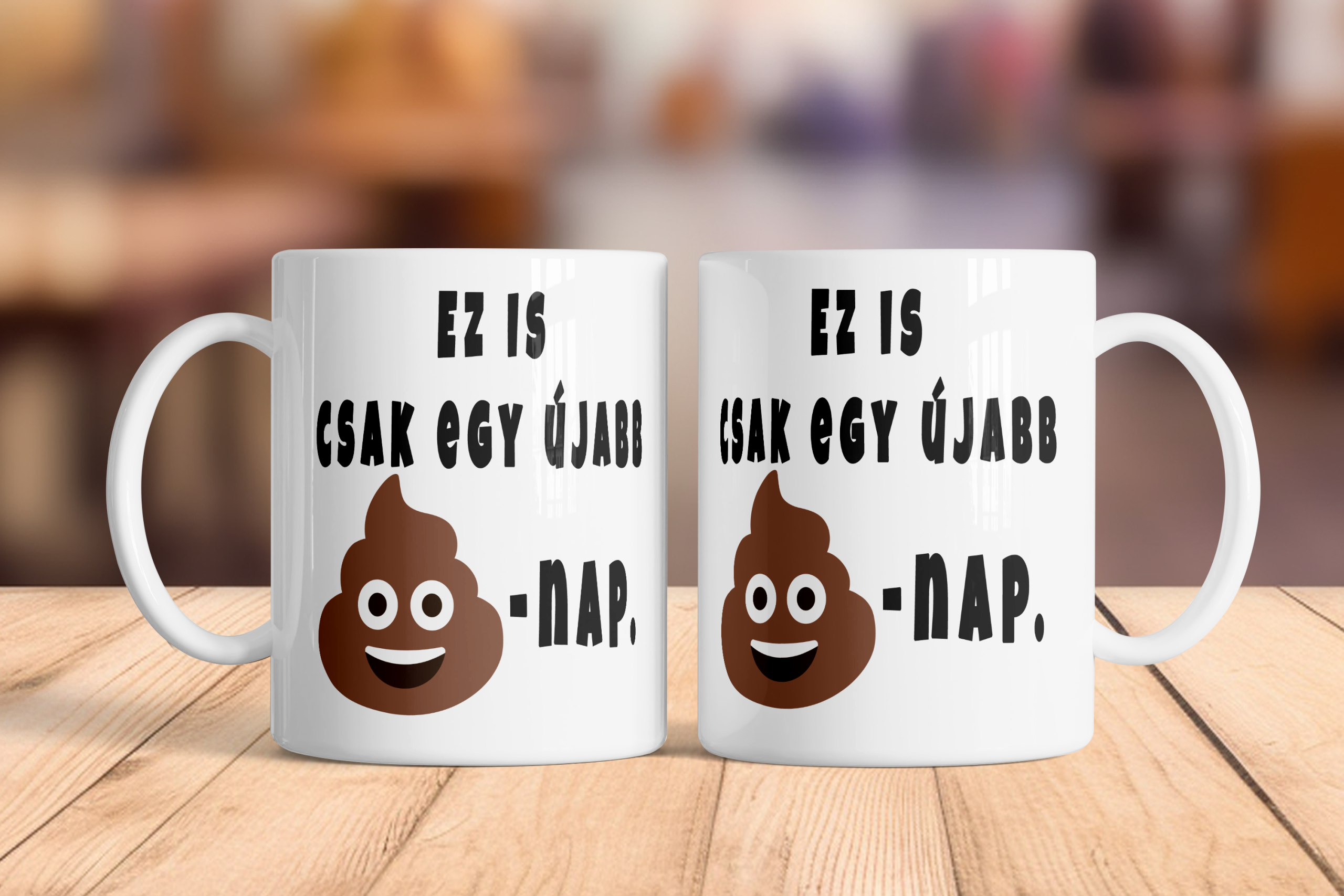Újabb nap bögre kerámia 3 dl fehér „Ez is csak egy újabb nap”