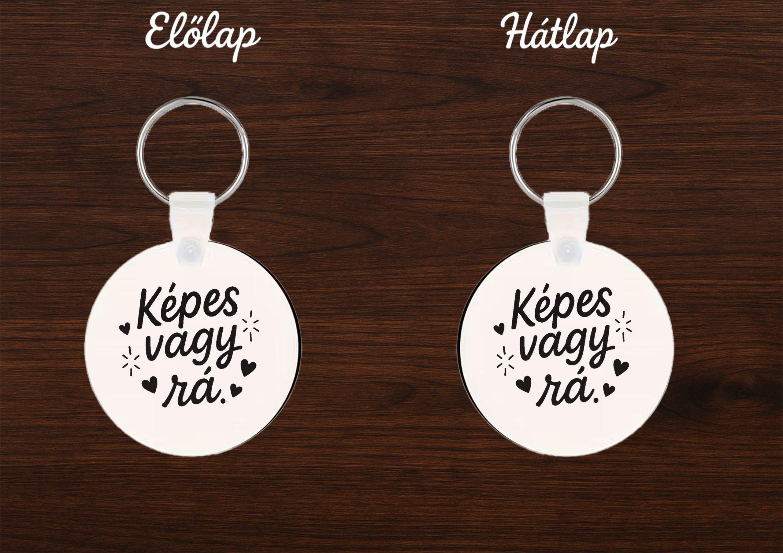 Inspirációs MDF kulcstartó – Képes vagy rá! testreszabható kulcstartó